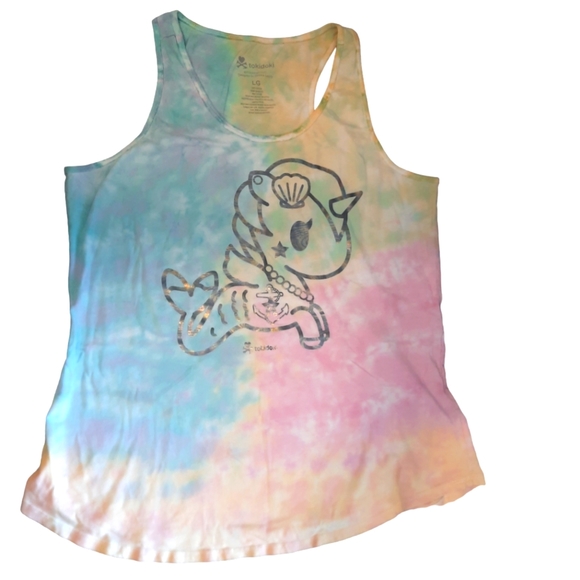 tokidoki Tops - TokiDoki Racerback Tie Dye Tank